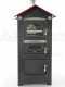 AgriEuro Premium Line Medius 80 EXT -  Outdoor Wood-fired Steel Oven - Ventilated - Red Roof
