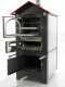 AgriEuro Premium Line Medius 80 EXT -  Outdoor Wood-fired Steel Oven - Ventilated - Red Roof