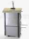 AgriEuro Premium Line Medius 80 EXT - Outdoor Wood-fired Steel Oven - Ventilated - Stainless Steel Roof and Panels