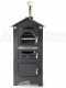 AgriEuro Premium Line Medius 80 EXT - Outdoor Wood-fired Steel Oven - Ventilated - Stainless Steel Roof and Panels