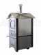 AgriEuro Premium Line Medius 80 EXT - Outdoor Wood-fired Steel Oven - Ventilated - Stainless Steel Roof and Panels