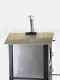 AgriEuro Premium Line Medius 80 EXT - Outdoor Wood-fired Steel Oven - Ventilated - Stainless Steel Roof and Panels