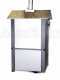 AgriEuro Premium Line Medius 80 EXT - Outdoor Wood-fired Steel Oven - Ventilated - Stainless Steel Roof and Panels