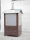 AgriEuro Top-Line Medius 80 Deluxe EXT Inox - Outdoor Wood-fired Steel Oven - Copper Enamel