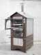 AgriEuro Top-Line Medius 80 Deluxe EXT Inox - Outdoor Wood-fired Steel Oven - Copper Enamel