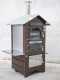 AgriEuro Top-Line Medius 60 Deluxe EXT Inox - Outdoor Wood-fired Steel Oven - Copper Enamel