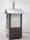 AgriEuro Top-Line Medius 60 Deluxe EXT Inox - Outdoor Wood-fired Steel Oven - Copper Enamel