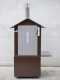 AgriEuro Top-Line Medius 60 Deluxe EXT Inox - Outdoor Wood-fired Steel Oven - Copper Enamel