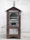 AgriEuro Top-Line Magnus 100 Deluxe EXT Inox - Outdoor Wood-fired Steel Oven - Copper Enamel