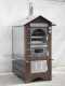 AgriEuro Top-Line Magnus 100 Deluxe EXT Inox - Outdoor Wood-fired Steel Oven - Copper Enamel