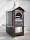 AgriEuro Top-Line Magnus 100 Deluxe EXT Inox - Outdoor Wood-fired Steel Oven - Copper Enamel