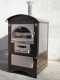 AgriEuro Top-Line Maximus 80 Deluxe EXT Inox - Outdoor Wood-fired Steel Oven - Copper Enamel