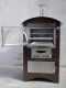 AgriEuro Top-Line Maximus 80 Deluxe EXT Inox - Outdoor Wood-fired Steel Oven - Copper Enamel