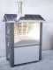 AgriEuro Premium Line Medius Plus 100 EXT - Outdoor Wood-fired Steel Oven - Ventilated, Stainless Steel Roof