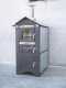 AgriEuro Premium Line Medius Plus 100 EXT - Outdoor Wood-fired Steel Oven - Ventilated, Stainless Steel Roof