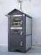 AgriEuro Premium Line Medius Plus 100 EXT - Outdoor Wood-fired Steel Oven - Ventilated, Stainless Steel Roof