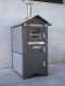 AgriEuro Premium Line Medius Plus 100 EXT - Outdoor Wood-fired Steel Oven - Ventilated, Stainless Steel Roof