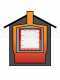 AgriEuro Top-Line Maximus 100 Deluxe EXT Stainless Steel- Outdoor Wood-fired Oven - Copper Enamel
