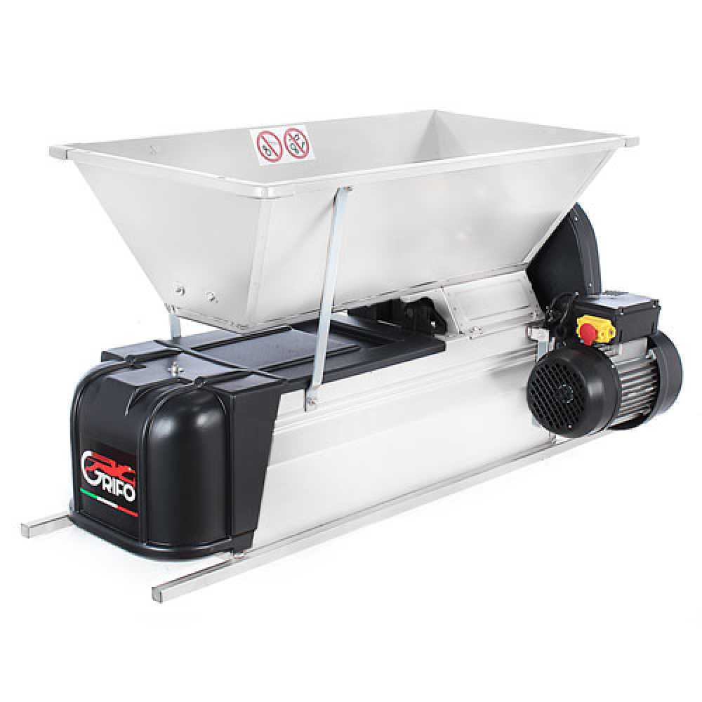 Grifo DMC.18 Electric Grape Crusher Destemmer with Supporting Frame