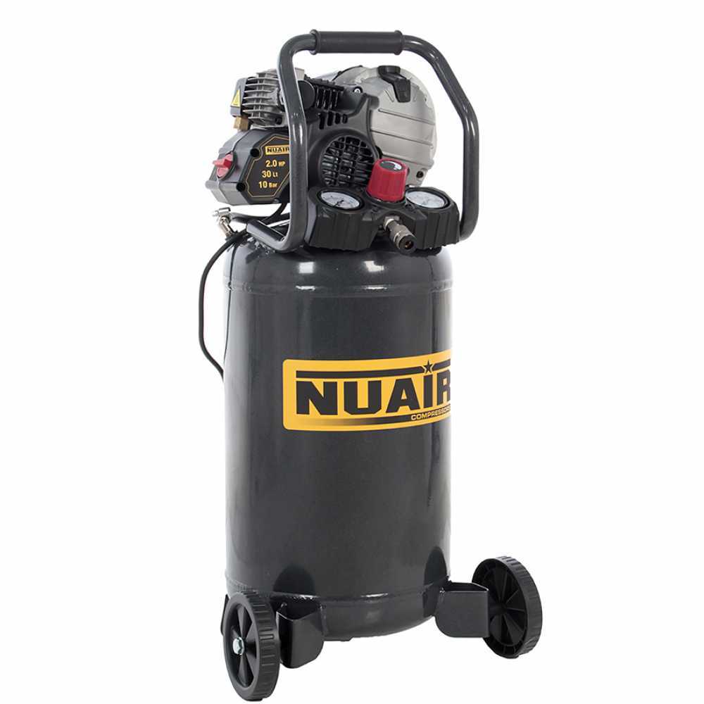 Nuair FU 227 10 30V Compact Electric Air Compressor 2 HP Motor 30 L
