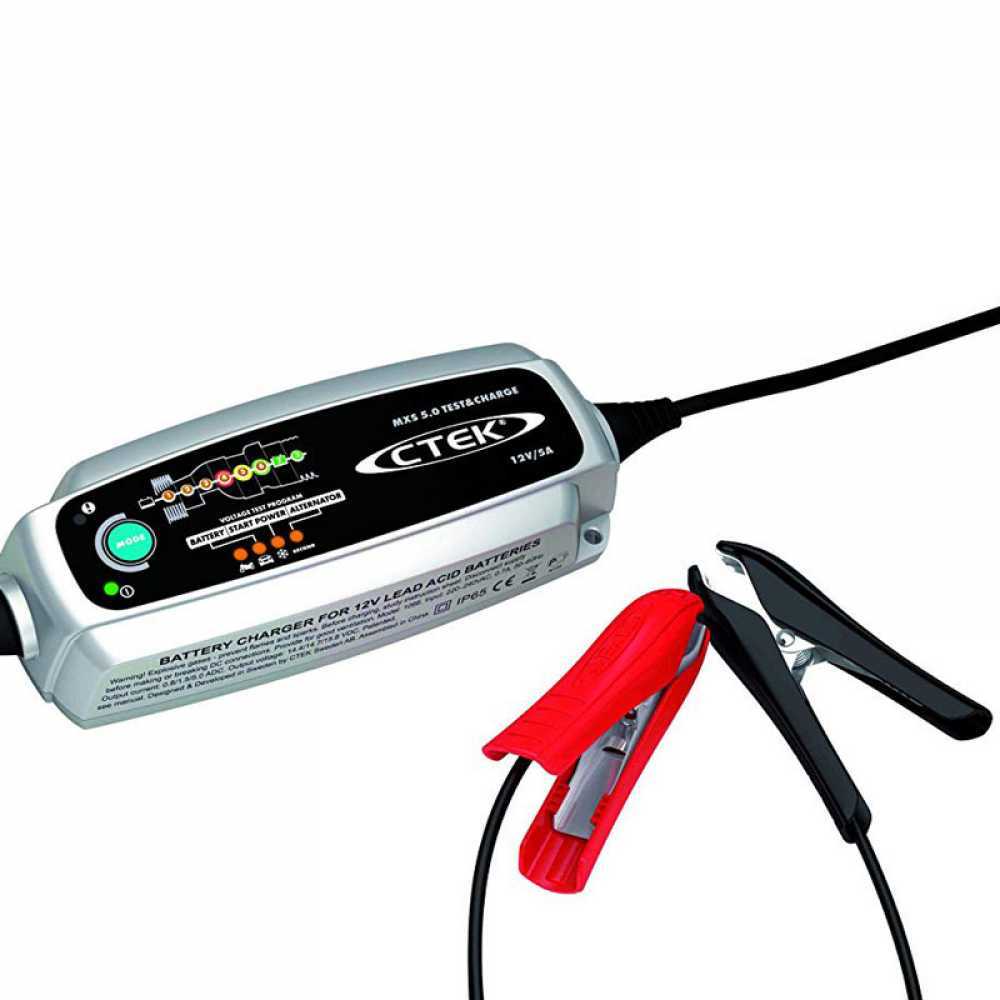 CTEK MXS 5.0 TEST & CHARGE - Automatic Battery Charger Maintainer - 8  phases - Battery Test