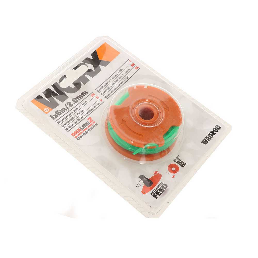 Blister with 6 mt x 2 mm Reel for Worx WG168E 40V Edge Strimmer