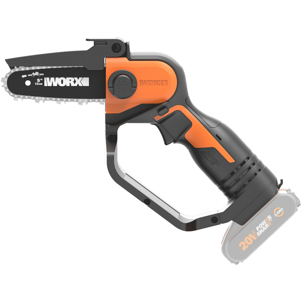 Worx WG324E.9 20 V 2 Ah Battery powered Manual Pruner BATTERY AND BATTERY CHARGER NOT INCLUDED