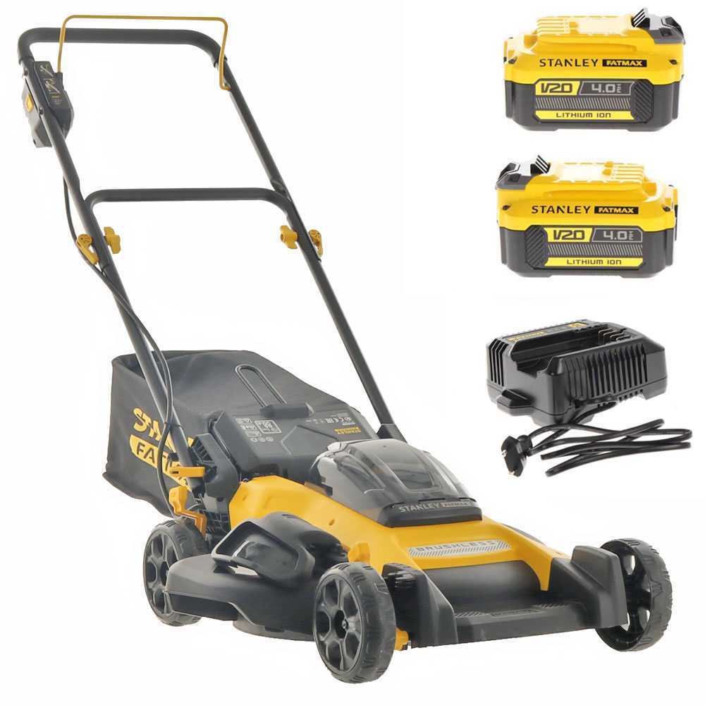 Stanley fatmax sales lawn mower