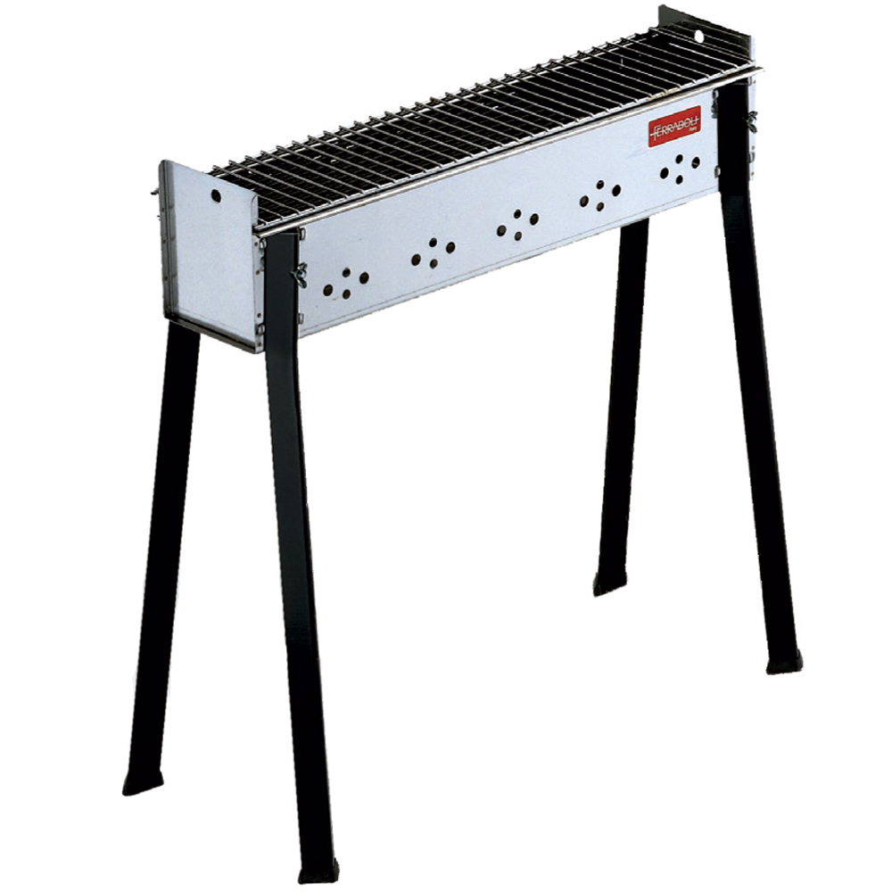 Charcoal Skewer Grill 65x14 in Stainless Steel , best deal on AgriEuro