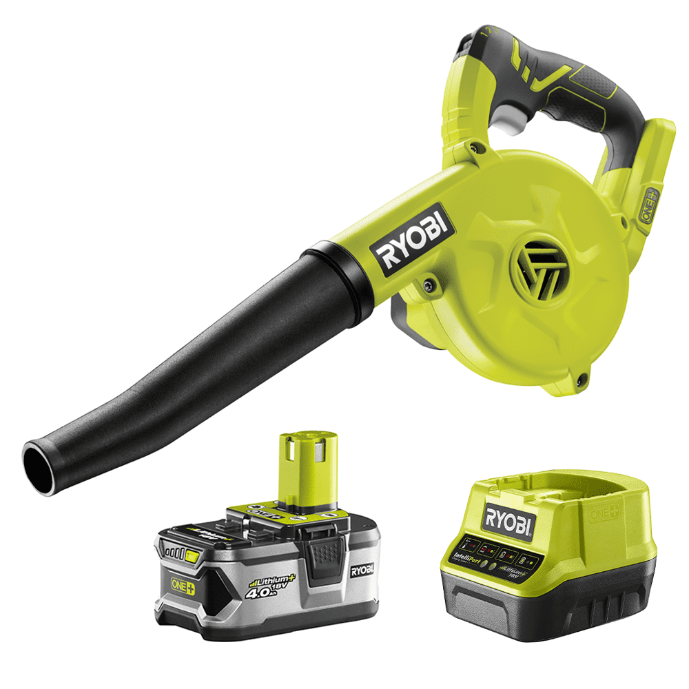 RYOBI R18TB-0-18V Cordless Compact Leaf Blower 4Ah 200 Km/h air flow