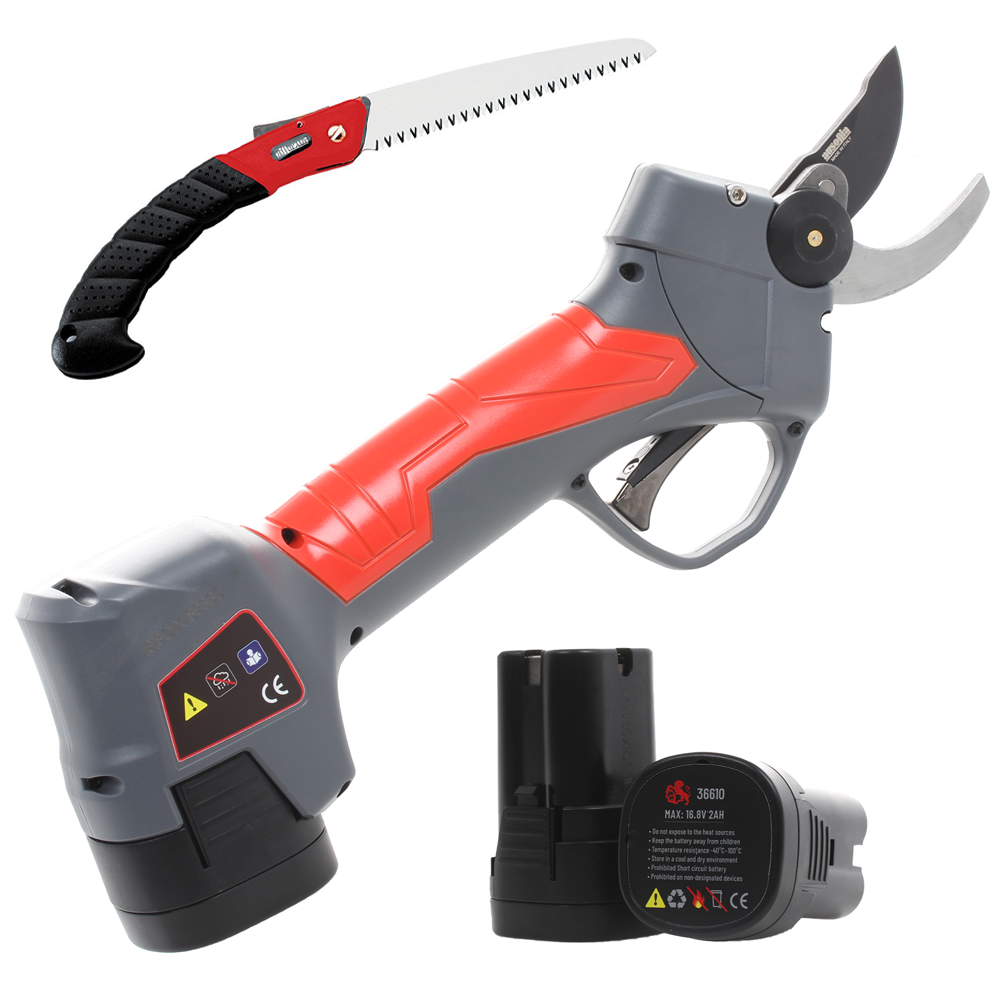 Ausonia Nativa Small Batterypowered Pruning Shears + Hand Pruning Saw