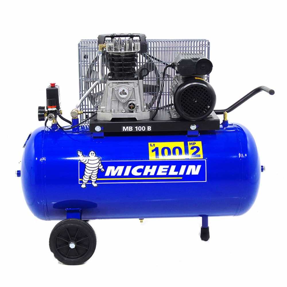 Michelin MB 100 B Belt driven Electric Air Compressor 2 Hp Motor 100L