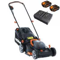 Worx WG743E battery powered electric lawn mower best deal on AgriEuro