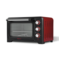 Girmi Fe2000 Electric oven, 1380 W, stainless steel, red