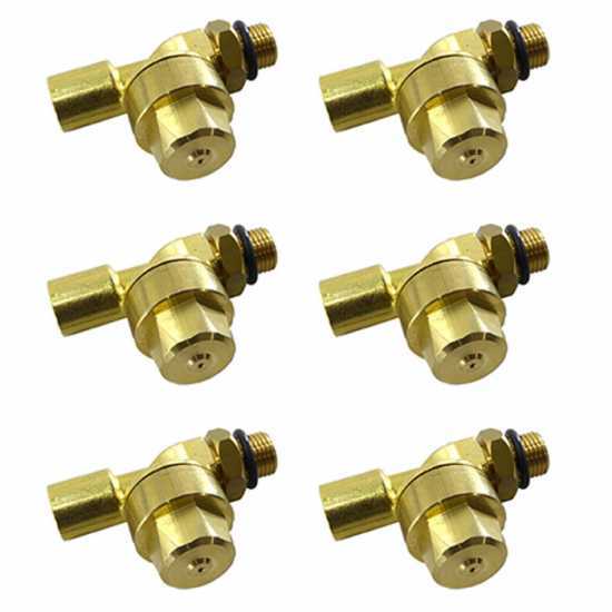 6 pcs kit: anti-drip valves for jets - 1/4 MG - 1/4 GF joint