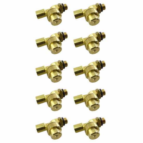 10 pcs kit: anti-drip valves for jets - 1/4 MG - 1/4 GF joint