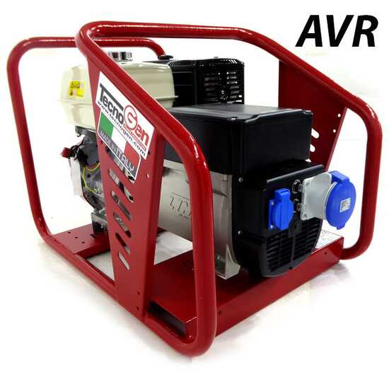 TecnoGen H8000 AVR - 5.3 kW Power Generator with AVR - DC 4.8 kW Single-phase