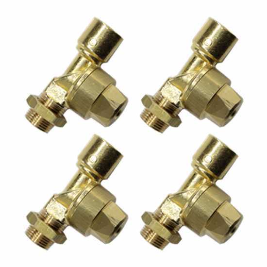 4 pcs kit: anti-drip valves for jets and sprayers - 3/8 MG - 3/8 GF joint
