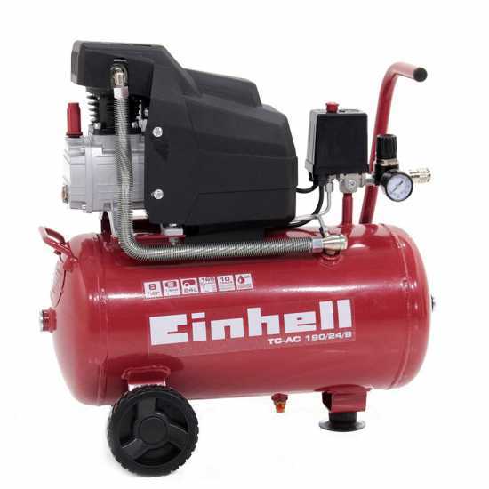 Einhell TC-AC 190/24/8 - Wheeled Electric Air Compressor - 2 Hp Motor - 24 L