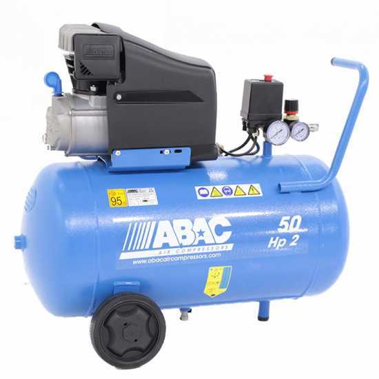 ABAC MONTECARLO L20 - Single-phase, electric air compressor - Motor 2 HP - 50 lt