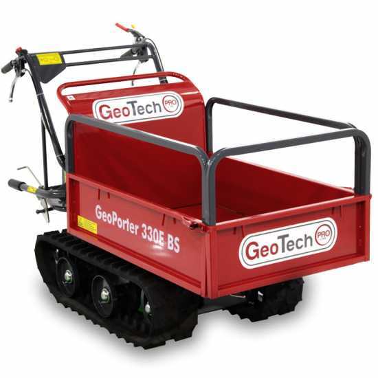GeoTech GeoPorter 330E B&amp;S CR950 Tracked Power Barrow with Extendable Skip -  300 Kg capacity