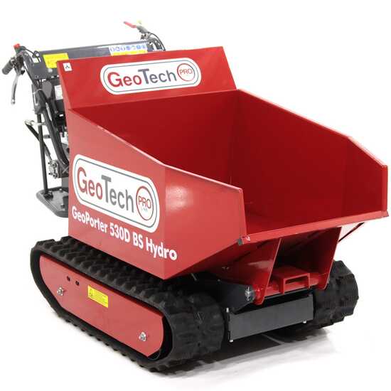 GeoTech Pro GeoPorter 530D BS Hydro Tracked Power Barrow - Hydraulic dumper - 500 Kg loading capacity