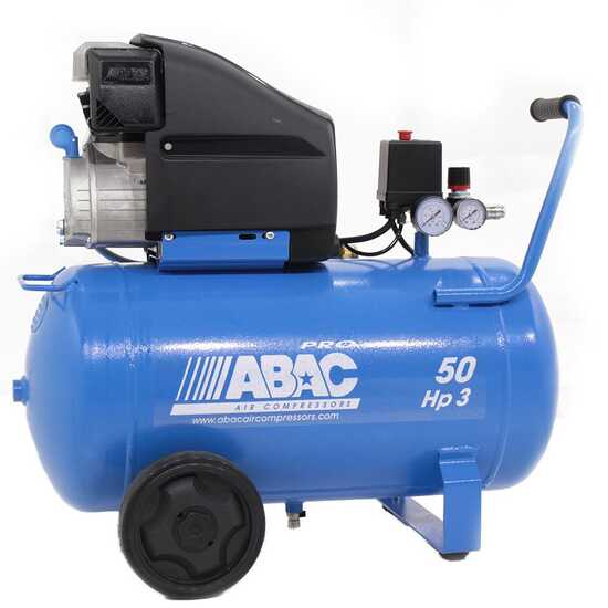 ABAC Montecarlo L30P - Single-Phase Electric Air Compressor - Motor 3 HP - 50 lt