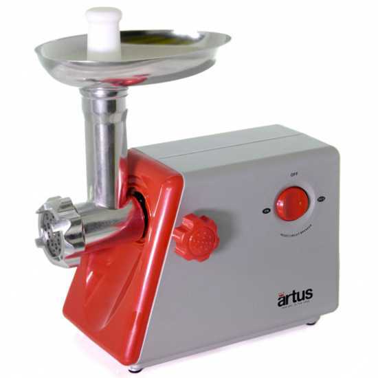 ARTUS T25 electric meat grinder - reverse function - 385 W motor power