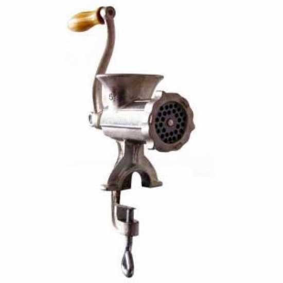 Reber 8680N n&deg;5 Hand crank manual Meat Grinder - Food-safe cast iron meat mincer