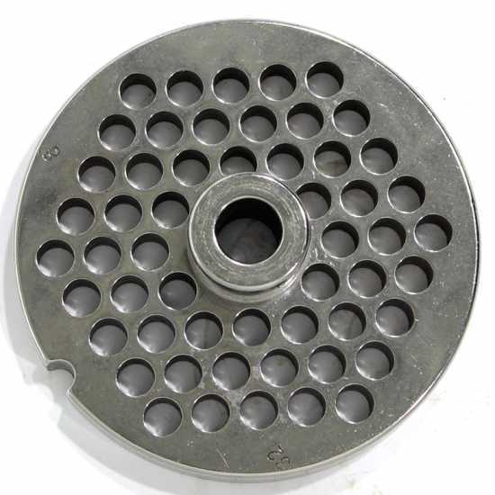 Reber Die Plate model TC 32 - 8 mm holes -  Die Plate for Meat Grinder - Die Plate Diameter 99 mm