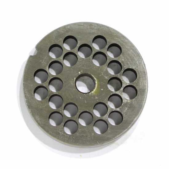 Reber Die Plate model TC 12 - 8 mm holes -  Die Plate for Meat Grinder - Die Plate Diameter 69 mm