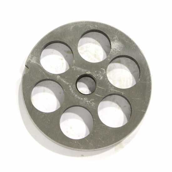 Reber Die Plate model TC 12 - 18 mm holes -  Die Plate for Meat Grinder - Die Plate Diameter 69 mm
