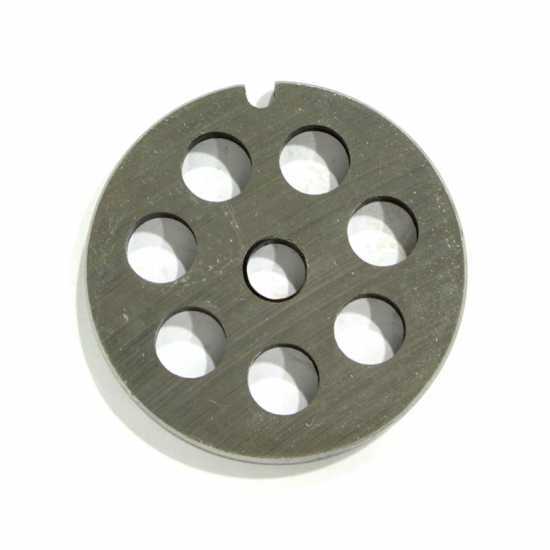 Reber Die Plate model TC 5 - 10 mm holes -  Die Plate for Meat Grinder - Die Plate Diameter 53 mm