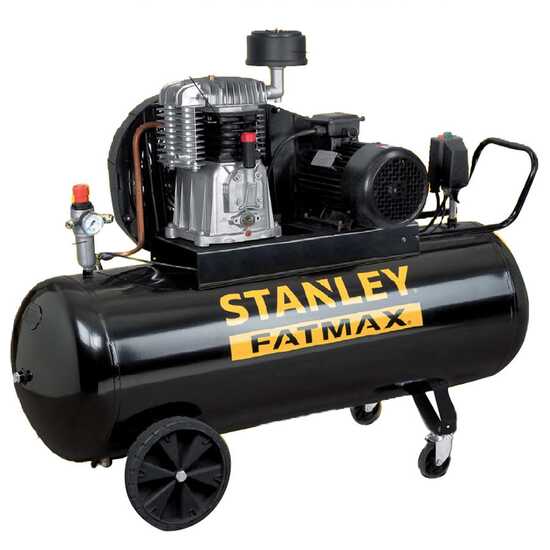 Stanley Fatmax BA 851/11/270 - Three-phase Belt-driven Electric Air Compressor - 7.5 Hp Motor - 270 L
